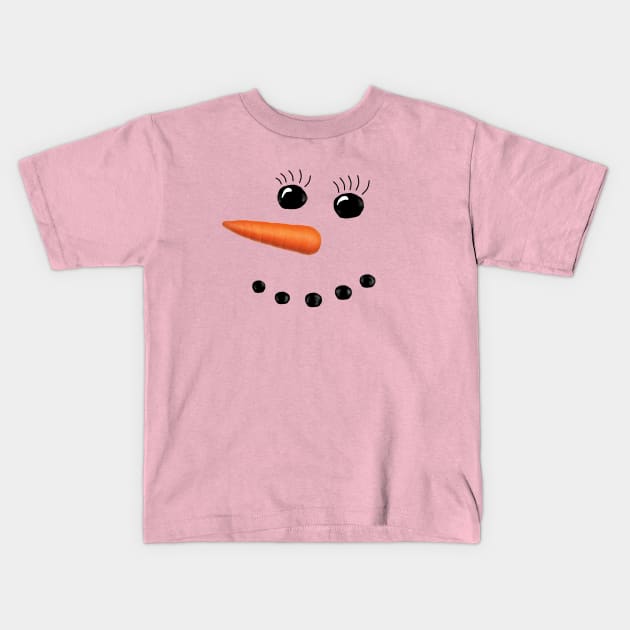 Snowoman Kids T-Shirt by KJKlassiks